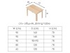 Kitchen furniture: dining table 90x140 cm
