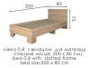 Спальня Теннесси с кроватью 0.8/0.9